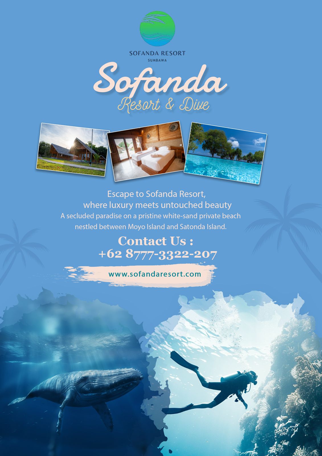 Sofanda Resort and Diving with Beautiful Ocean