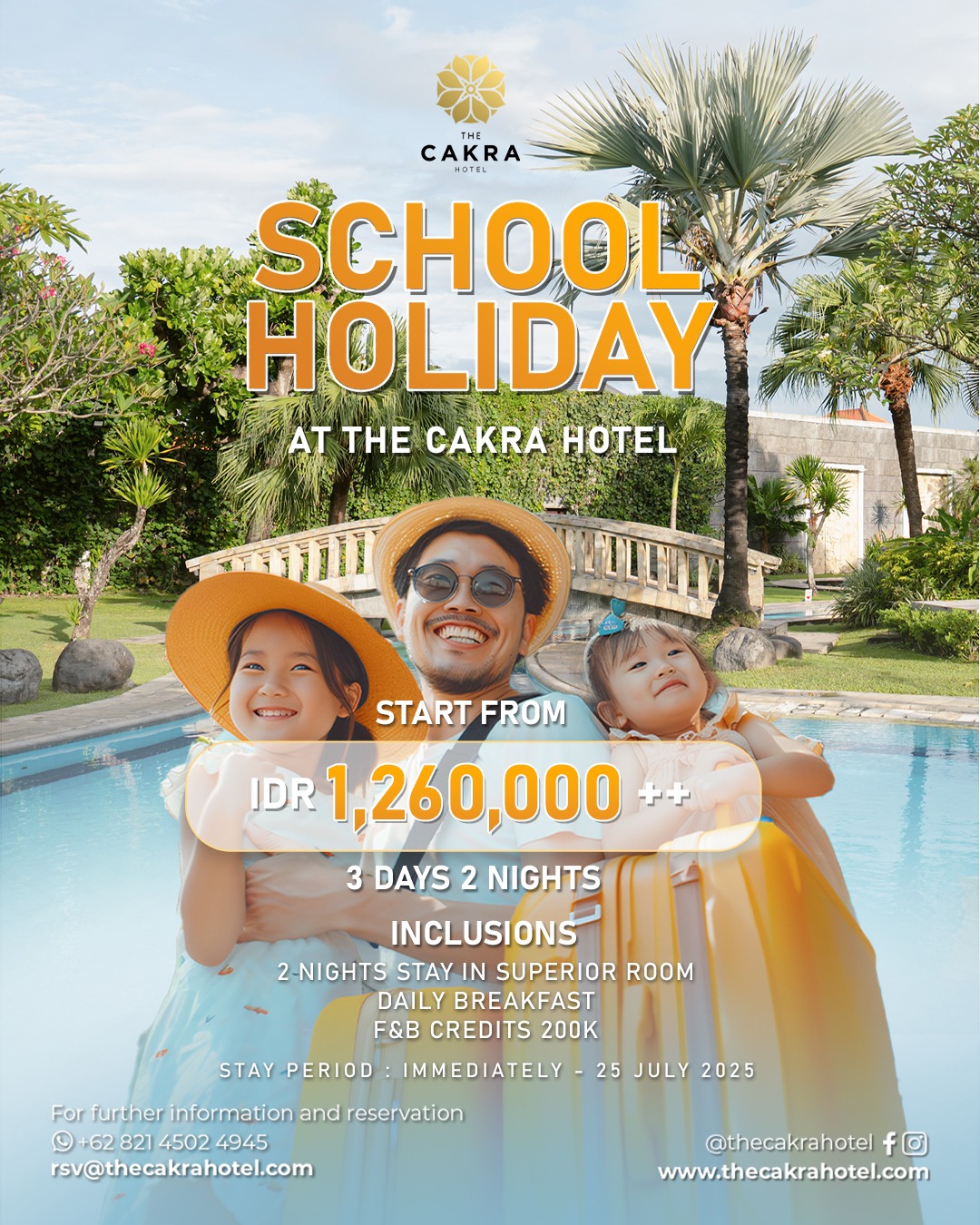 The Cakra Hotel Presents Fun-Filled School Holiday Packages for Families