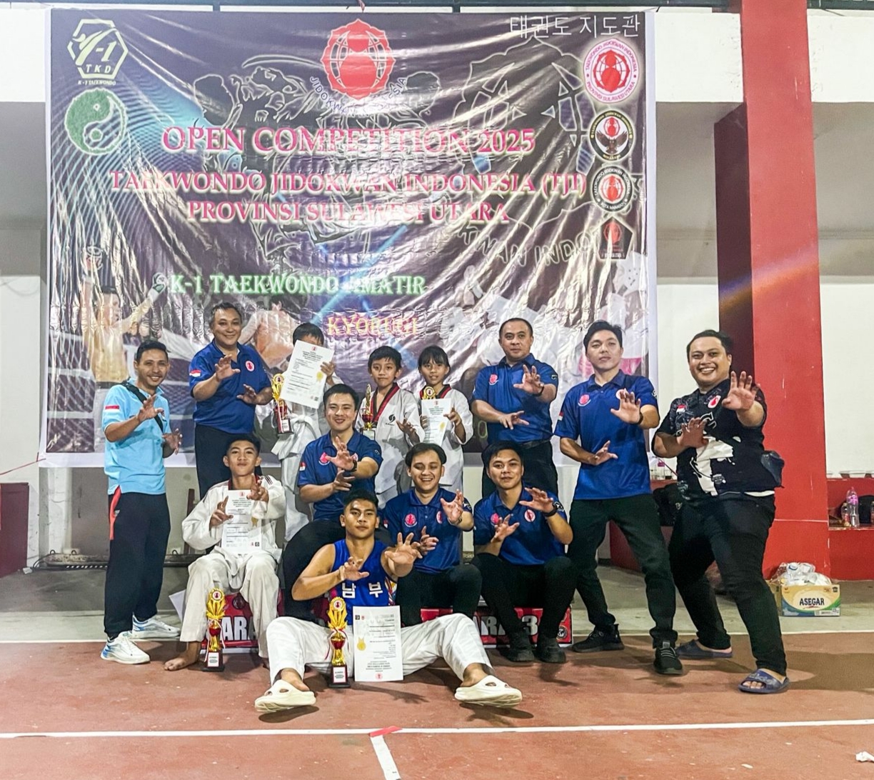 TJI SULAWESI UTARA GELAR OPEN COMPETITION TAEKWONDO 2025
