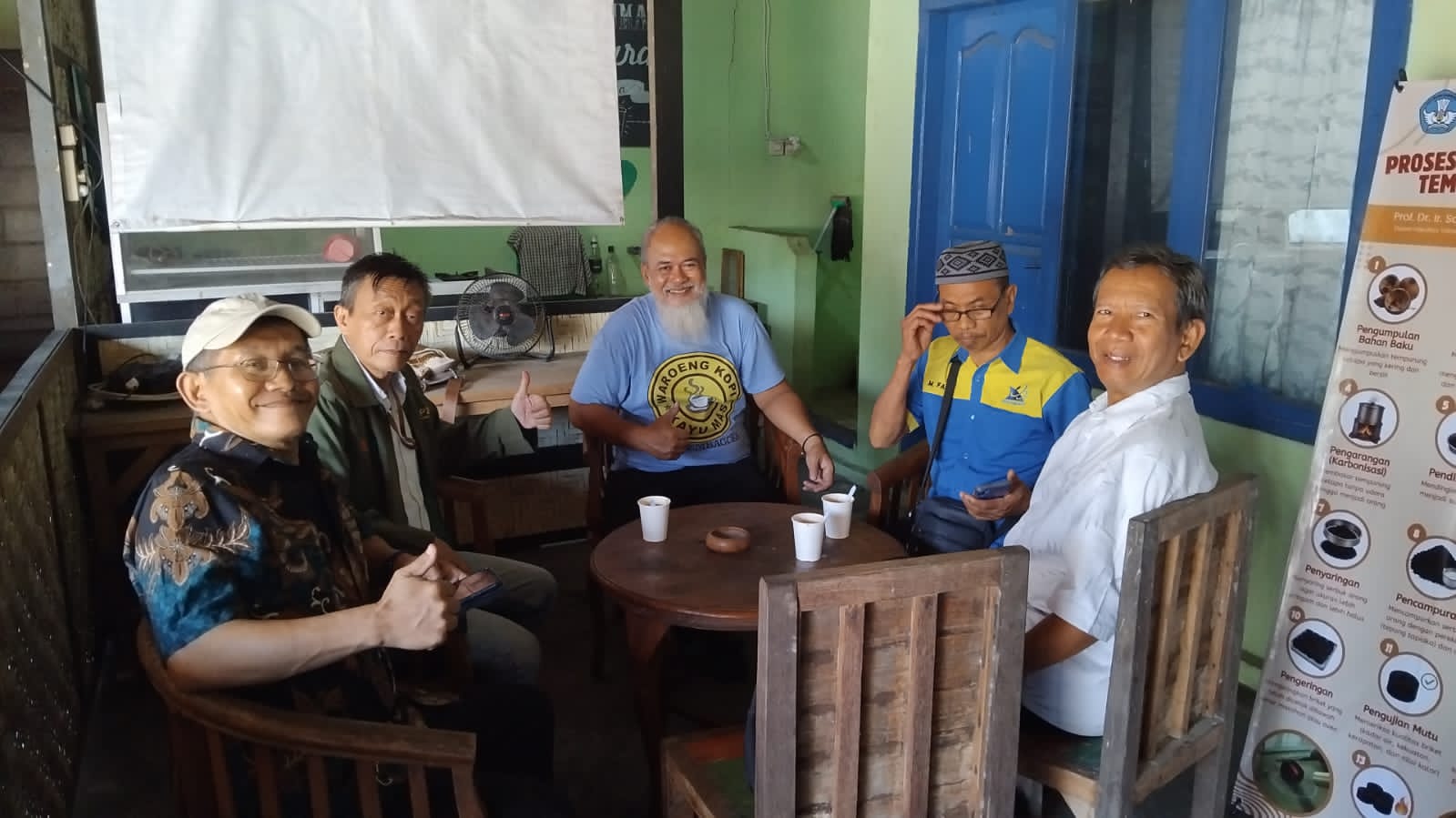 Tim Reviewer LP2M UNEJ Kunjungi UD. Waroeng Kopi Kayumas Asembagus Tinjau Prototype Briket Aromaterapi