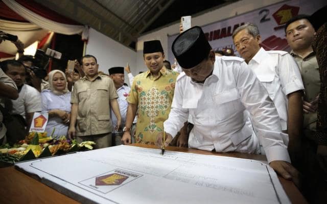 Prabowo Resmikan Kantor DPD Gerindra di Banten